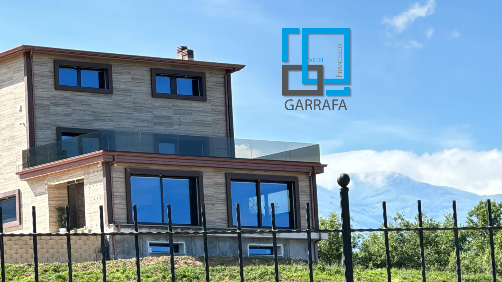 Balaustre esterne con profilo Faraone e color corten